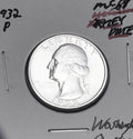 1932-P BRILLIANT UNCIRCULATED KEY DATE!  U.S. WASHINGTON QUARTER.
