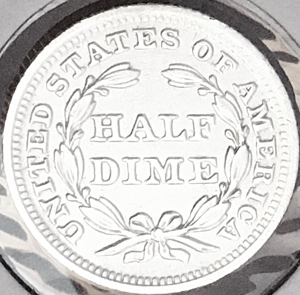 1841-P GEM BU+++ BRILLIANT UNCIRCULATED!  U.S. SEATED LIBERTY HALF DIME. WOW!