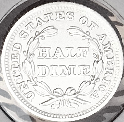 1841-P GEM BU+++ BRILLIANT UNCIRCULATED!  U.S. SEATED LIBERTY HALF DIME. WOW!
