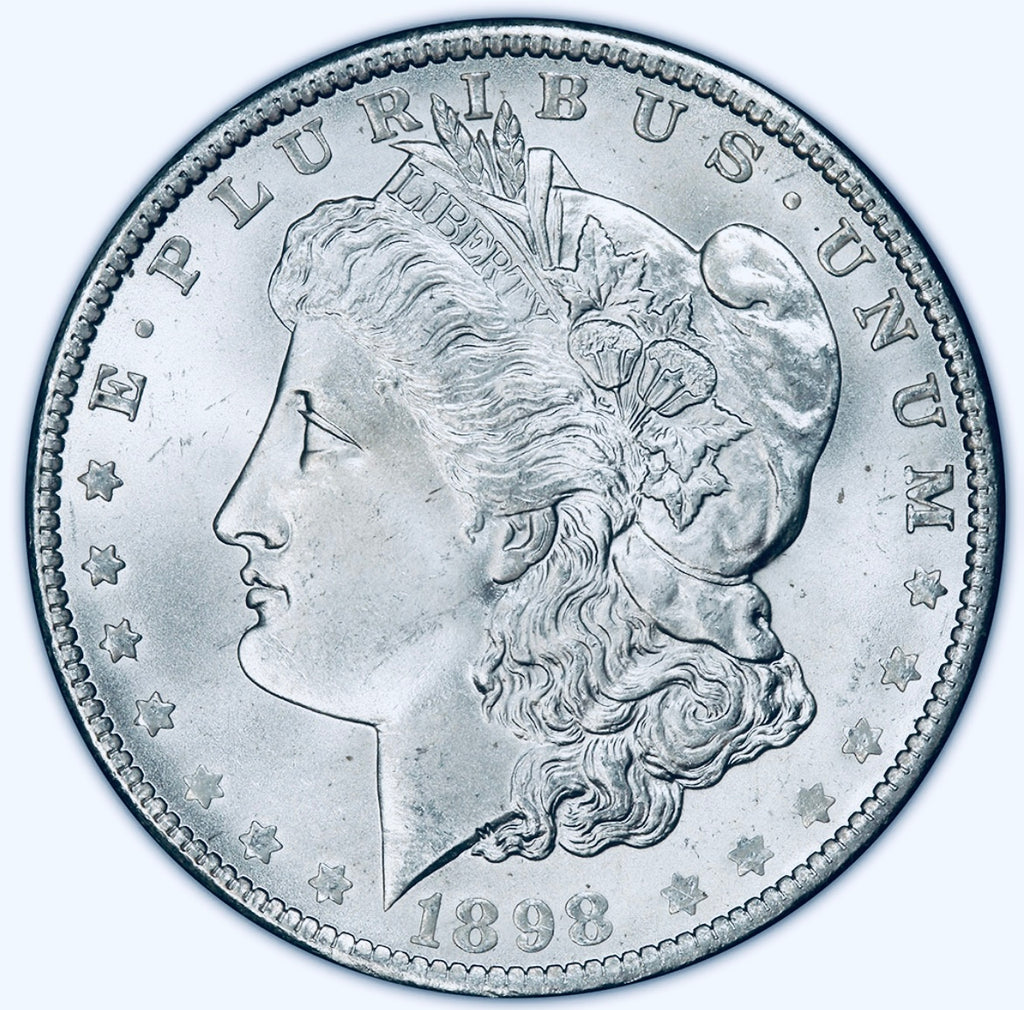 BRILLIANT UNCIRCULATED U.S. MORGAN SILVER DOLLAR
