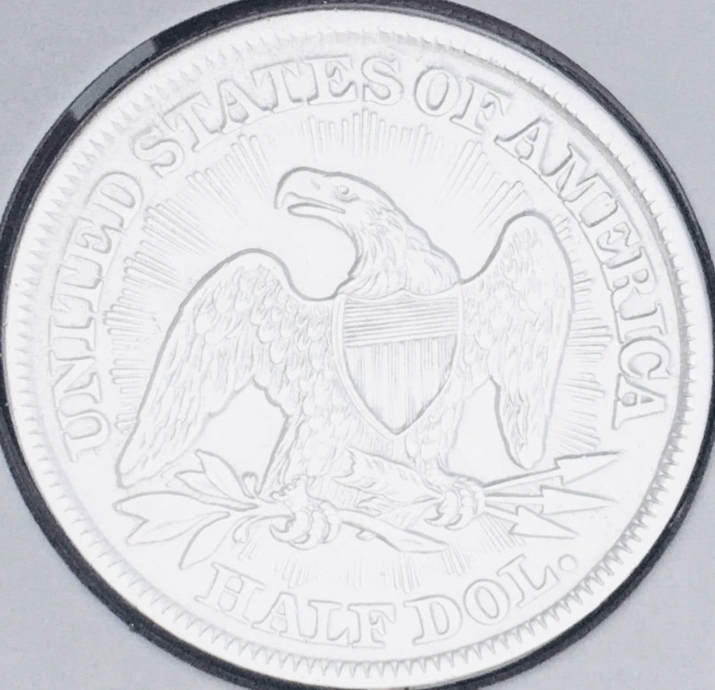 1853-P  GEM AU+++!  “ARROWS AND RAYS”  U.S. SEATED LIBERTY HALF DOLLAR. WOW!