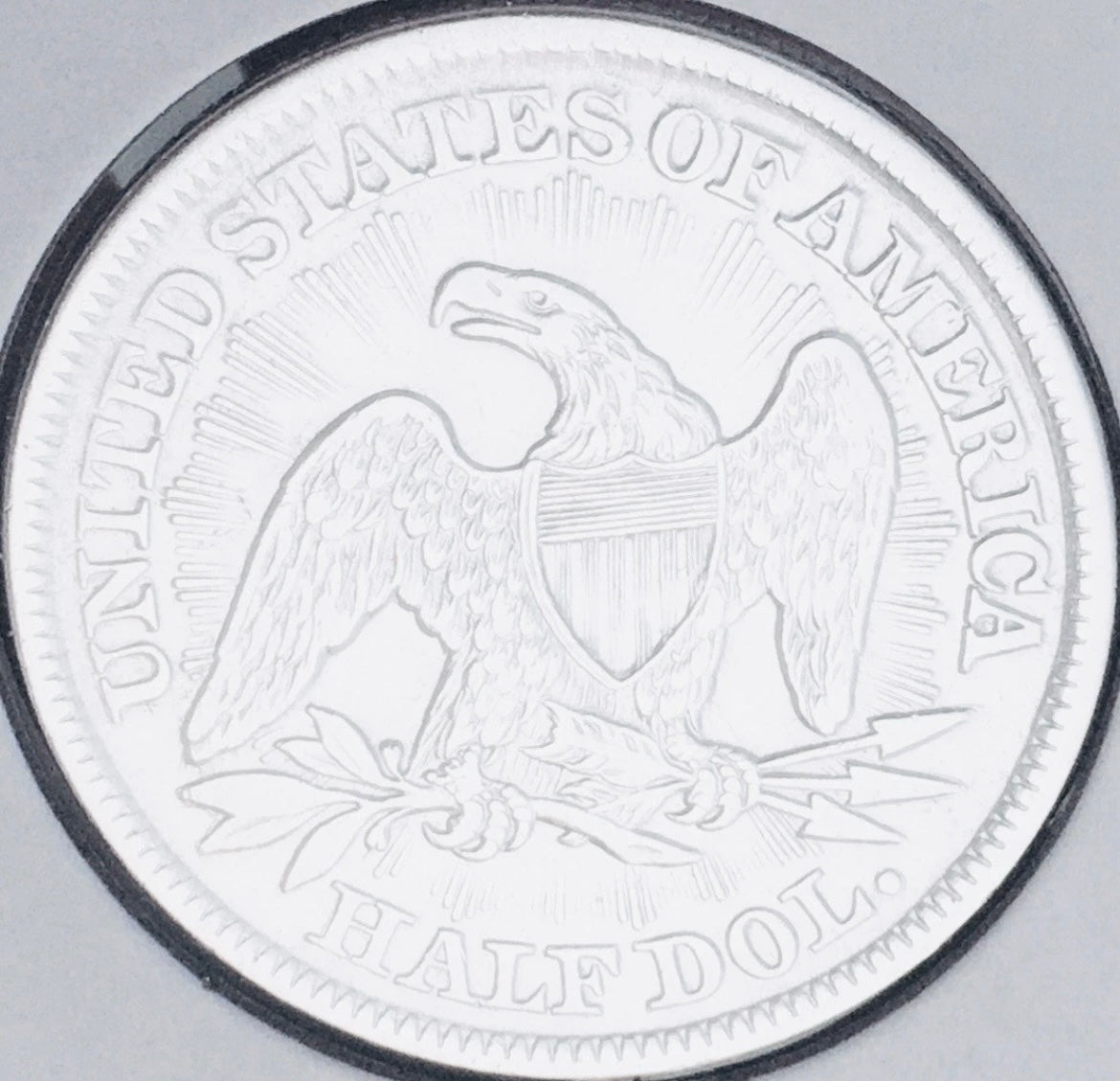 1853-P  GEM AU+++!  “ARROWS AND RAYS”  U.S. SEATED LIBERTY HALF DOLLAR. WOW!