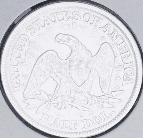 1853-P  GEM AU+++!  “ARROWS AND RAYS”  U.S. SEATED LIBERTY HALF DOLLAR. WOW!
