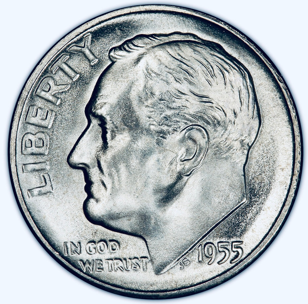 BRILLIANT UNCIRCULATED U.S. ROOSEVELT SILVER DIME