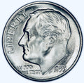 BRILLIANT UNCIRCULATED U.S. ROOSEVELT SILVER DIME