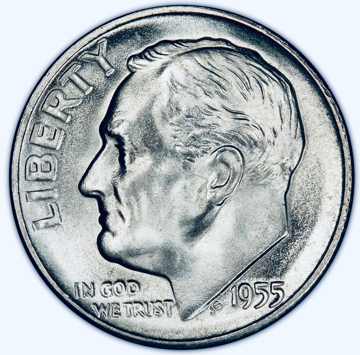 BRILLIANT UNCIRCULATED U.S. ROOSEVELT SILVER DIME