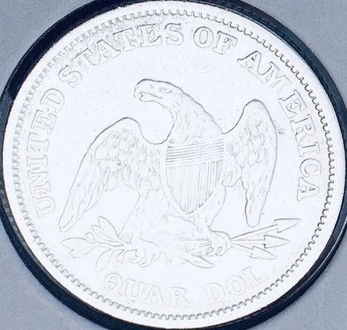 1839-P  PHILADELPHIA MINT  KEY DATE!  U.S. SEATED LIBERTY QUARTER.