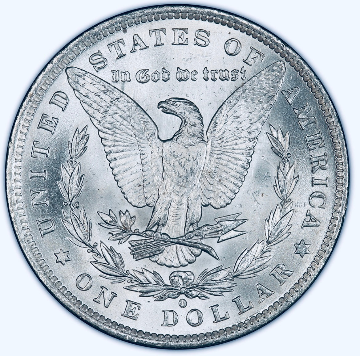 BRILLIANT UNCIRCULATED U.S. MORGAN SILVER DOLLAR