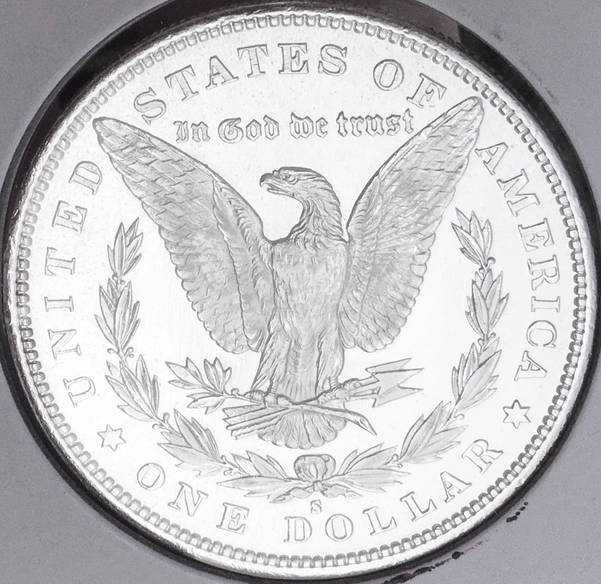1879-S PROOF-LIKE!  BRILLIANT UNCIRCULATED!  U.S. MORGAN DOLLAR. WOW!
