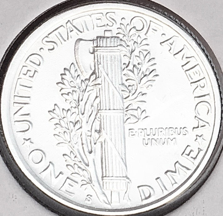 1917-S San Francisco Mint Mercury Dime, Superb Gem BU+++, RARE This Nice!