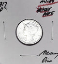 1917-D Denver Mint Mercury Dime, Superb Gem BU+++, RARE This Nice!