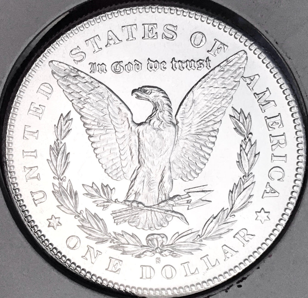 1878-S PROOF-LIKE!  BRILLIANT UNCIRCULATED!  U.S. MORGAN DOLLAR. WOW!