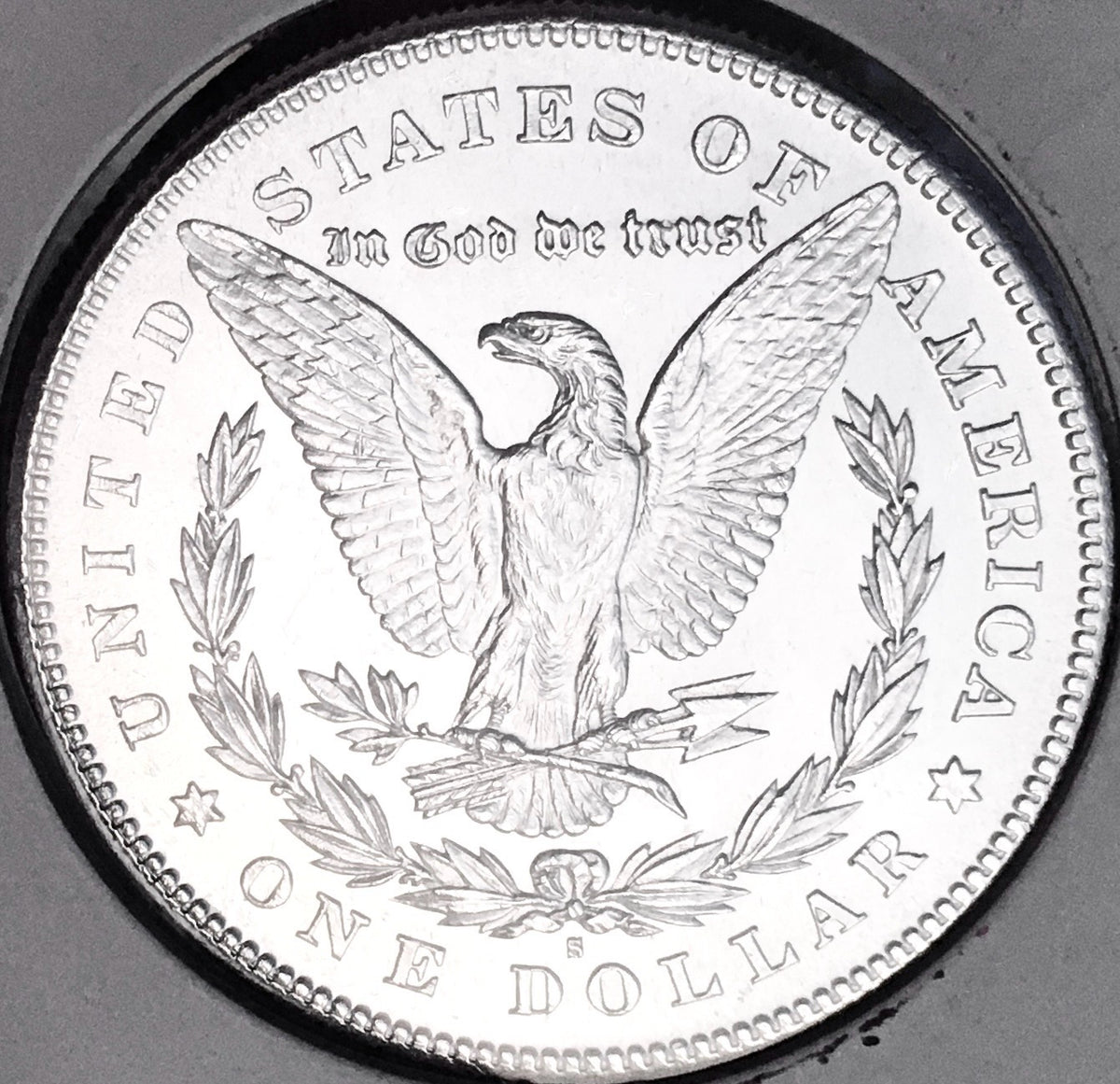 1878-S PROOF-LIKE!  BRILLIANT UNCIRCULATED!  U.S. MORGAN DOLLAR. WOW!