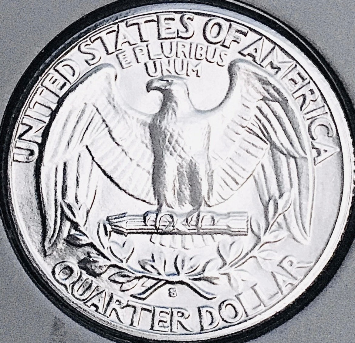 1938-S BRILLIANT UNCIRCULATED KEY DATE!  U.S. WASHINGTON QUARTER.