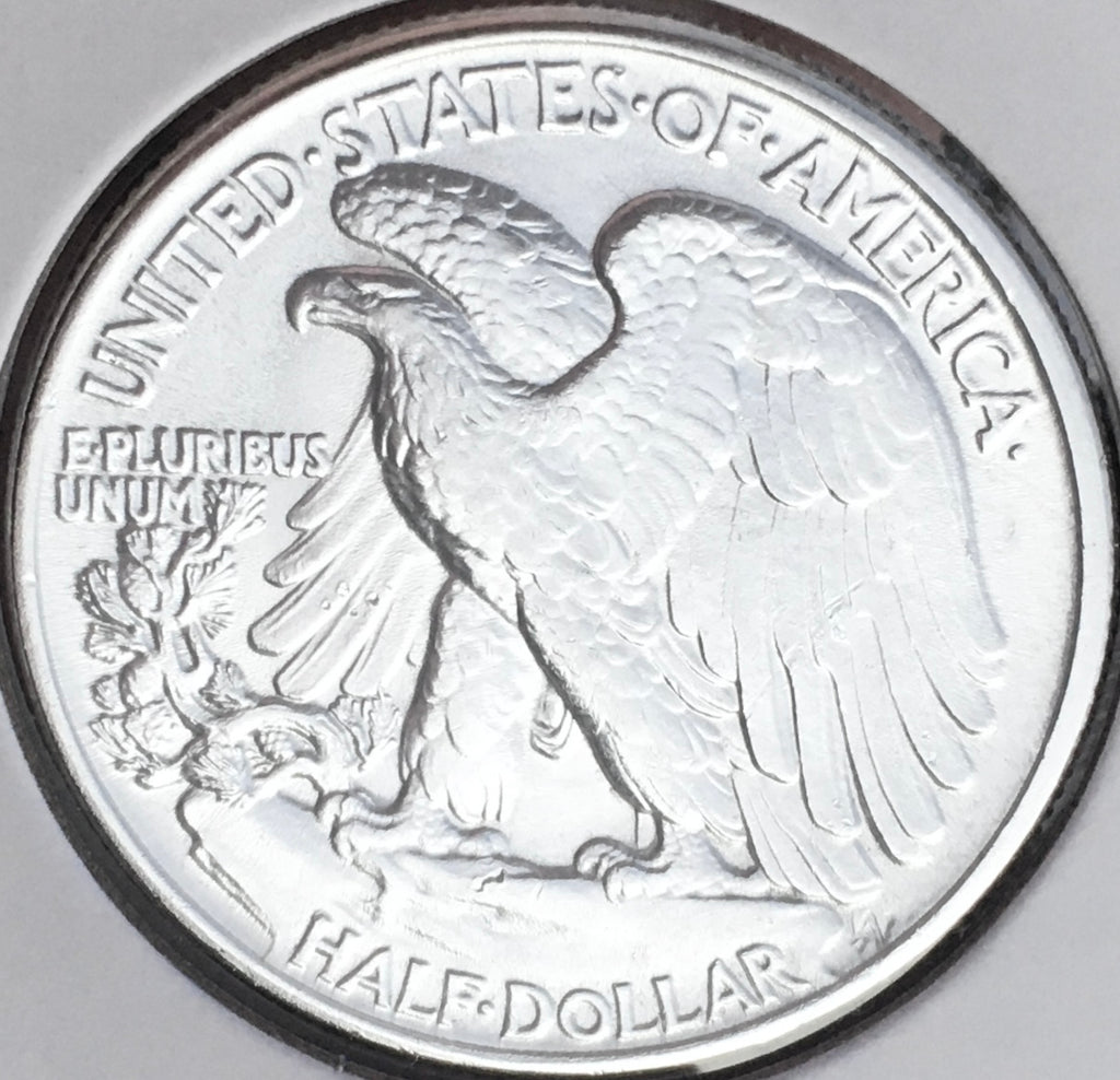 1941-P  GEM BU+++  BRILLIANT UNCIRCULATED!  U.S. WALKING LIBERTY SILVER HALF DOLLAR. WOW!