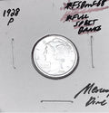1928-P Mercury Dime, FULL Split Bands, Superb Gem BU++ FSB, RARE This Nice!