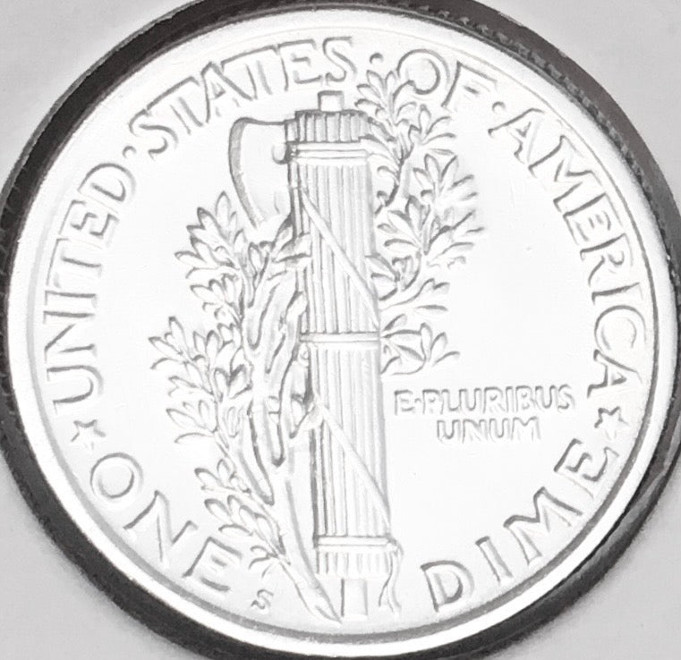 1919-S Mercury Dime, FULL Split Bands, Superb Gem BU++ FSB, RARE This Nice!
