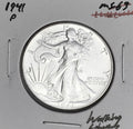 1941-P  GEM BU+++  BRILLIANT UNCIRCULATED!  U.S. WALKING LIBERTY SILVER HALF DOLLAR. WOW!