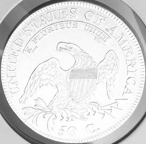 1809-P GEM AU+++ AMAZING MONSTER!  U.S. CAPPED BUST HALF DOLLAR!  WOW!