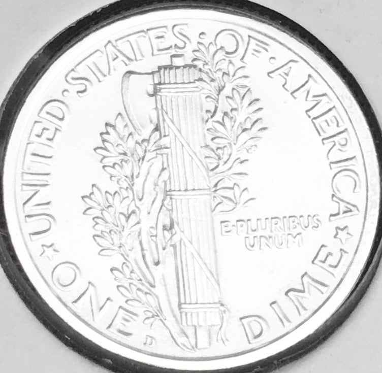 1917-D Mercury Dime, FULL Split Bands, Superb Gem BU++ FSB, RARE This Nice!