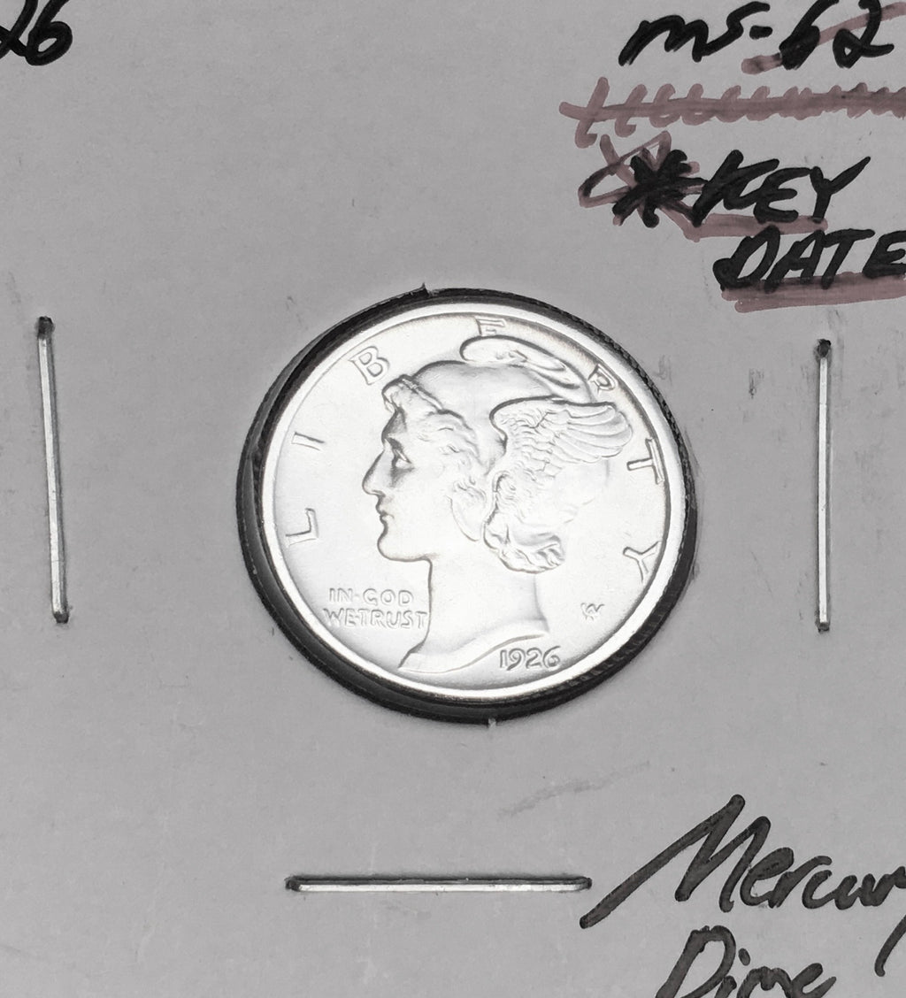 1926-S San Francisco Mint Mercury Dime, Superb Gem BU+++, RARE This Nice!