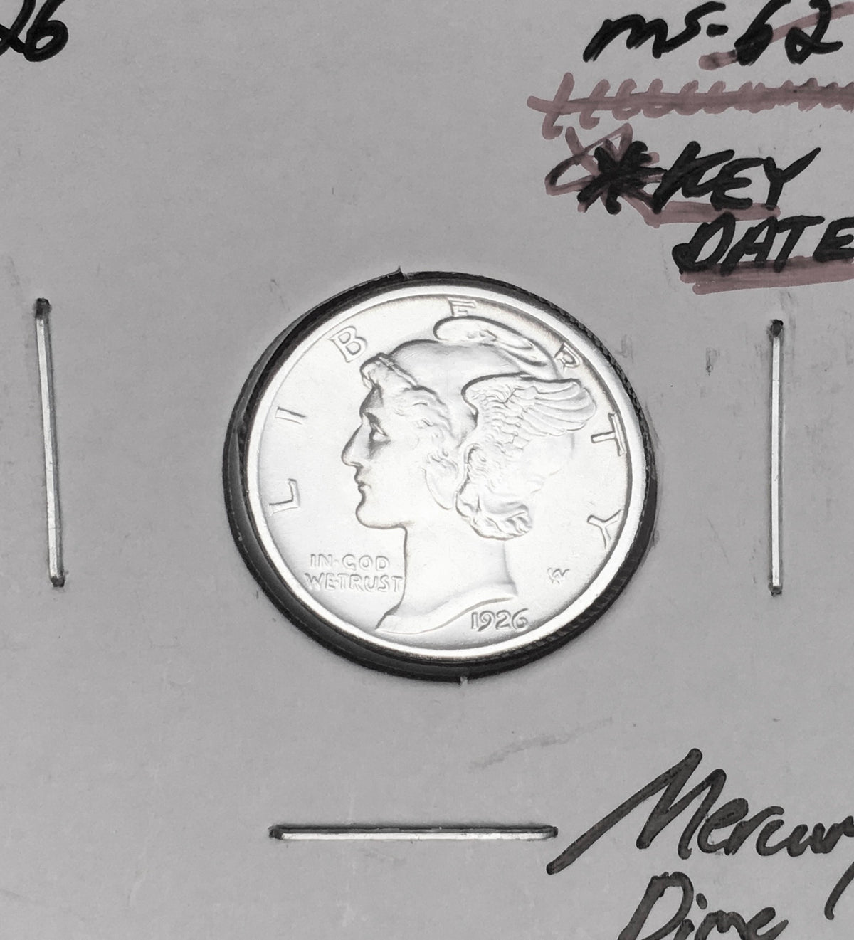 1926-S San Francisco Mint Mercury Dime, Superb Gem BU+++, RARE This Nice!