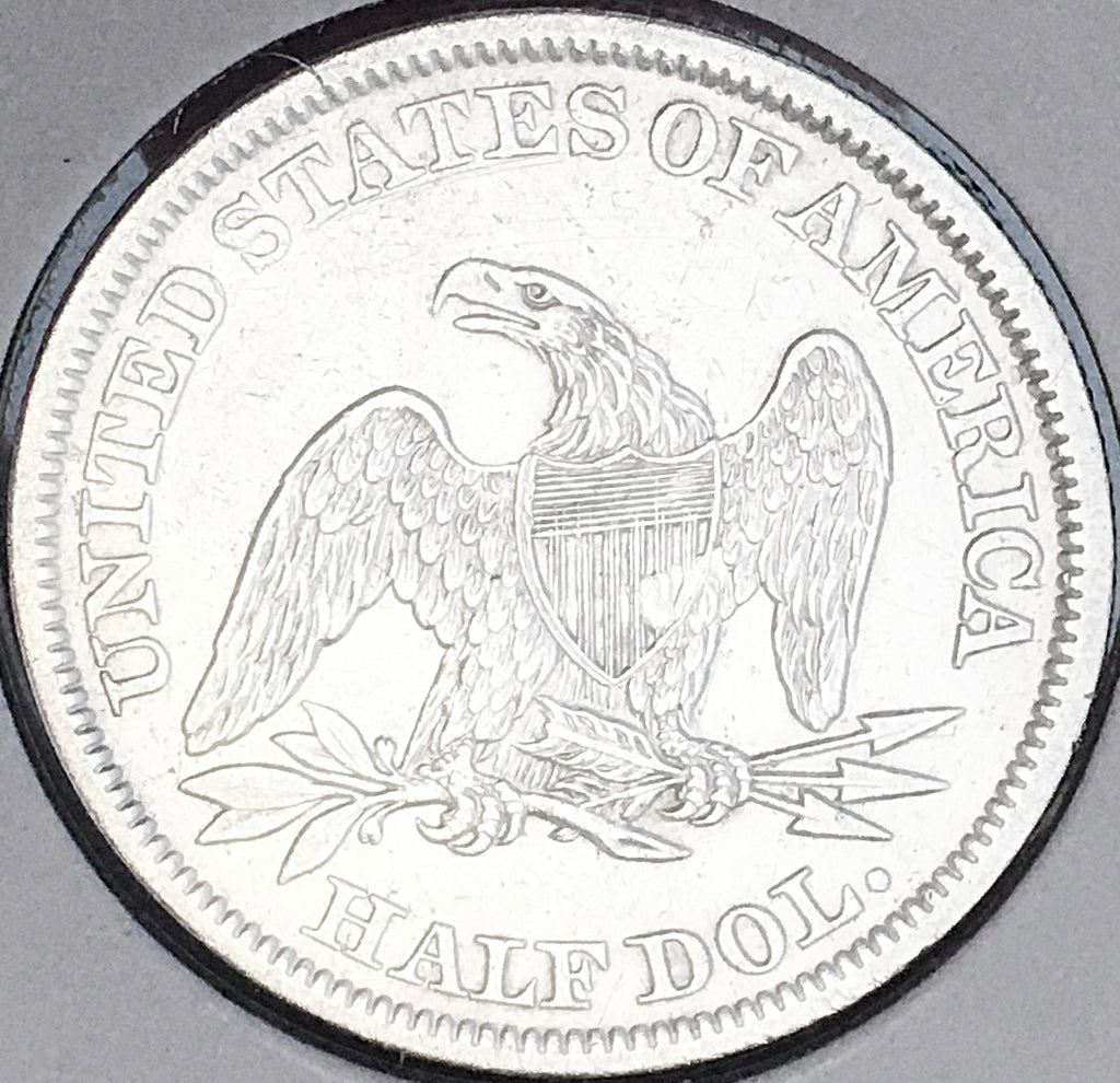 1843-P GEM BU+++  BRILLIANT UNCIRCULATED!  (Light Scratches on Obverse) U.S. SEATED LIBERTY HALF DOLLAR. WOW!