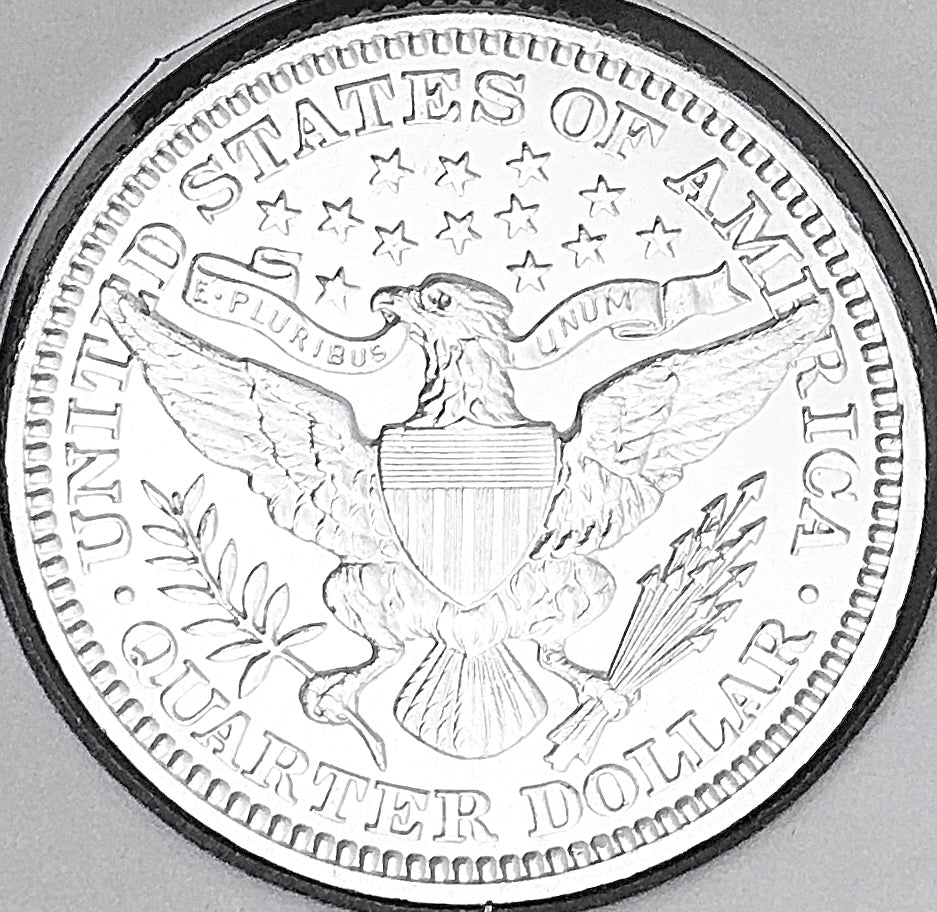 1915-P  GEM BU+++  BRILLIANT UNCIRCULATED!  U.S. BARBER QUARTER.  WOW!