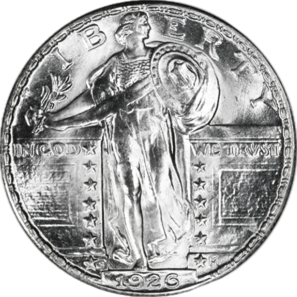 1X RANDOM DATE (1917-1930) BRILLIANT UNCIRCULATED U.S. STANDING LIBERTY SILVER QUARTER! WOW!