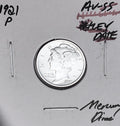 1921-P Philadelphia Mint Mercury Dime, Superb Gem AU+++, RARE This Nice!