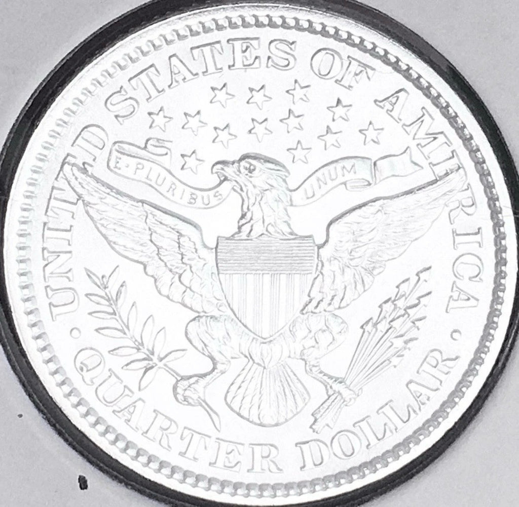 1895-P  GEM BU+++  BRILLIANT UNCIRCULATED!  U.S. BARBER QUARTER.  WOW!