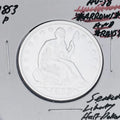 1853-P  GEM AU+++!  “ARROWS AND RAYS”  U.S. SEATED LIBERTY HALF DOLLAR. WOW!