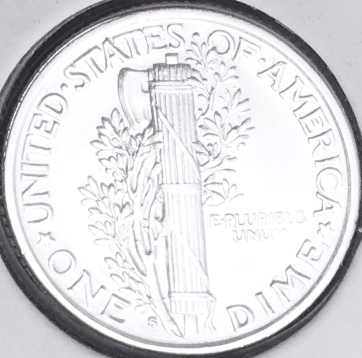 1917-S San Francisco Mint Mercury Dime, Superb Gem BU+++, RARE This Nice!