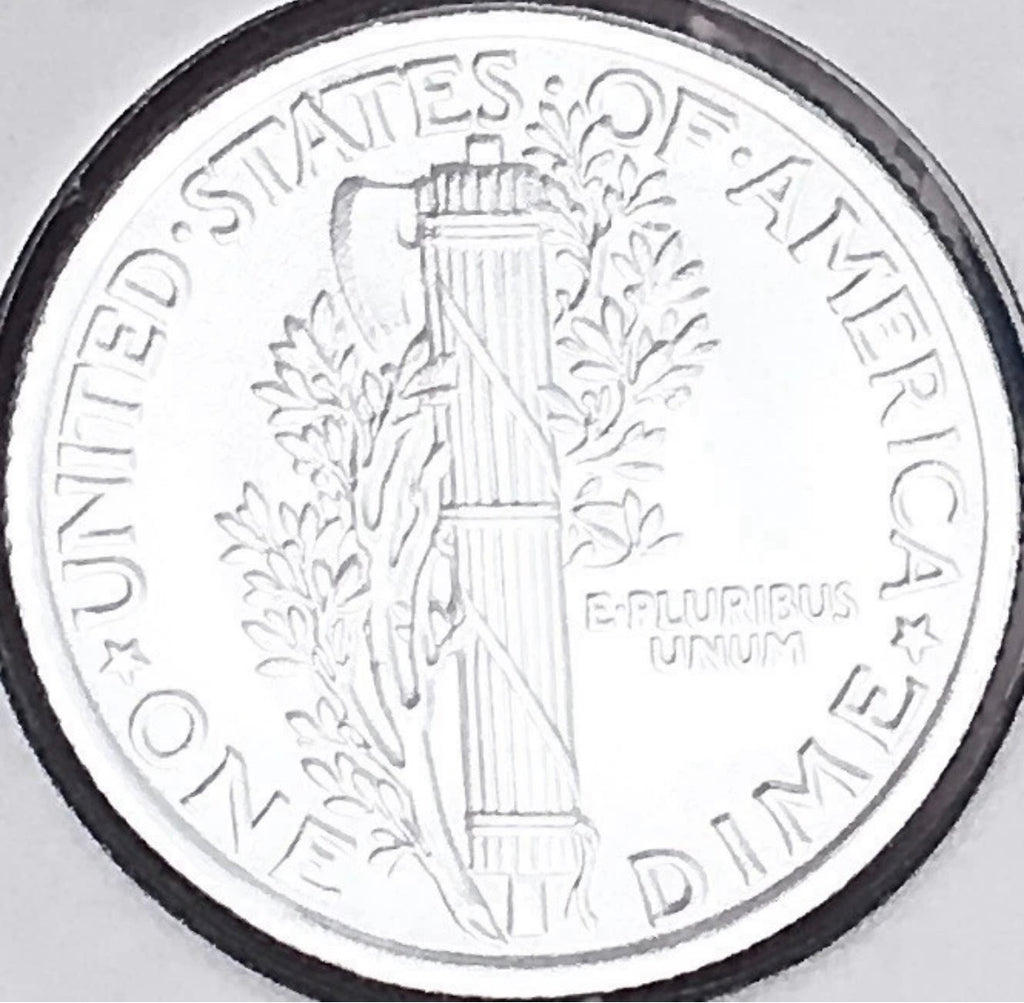 1924-P Mercury Dime, FULL Split Bands, Superb Gem BU++ FSB, RARE This Nice!