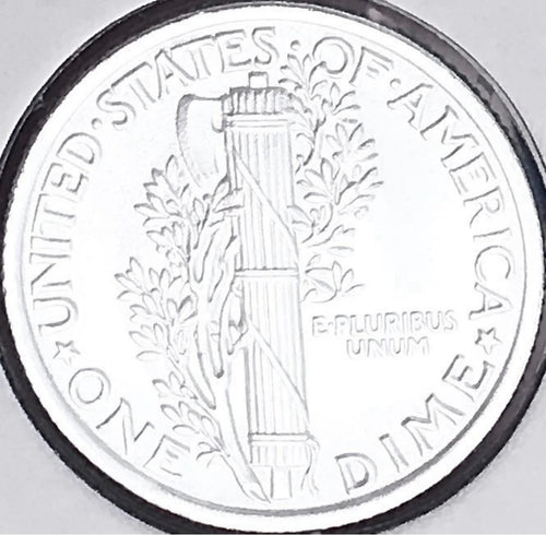 1924-P Mercury Dime, FULL Split Bands, Superb Gem BU++ FSB, RARE This Nice!