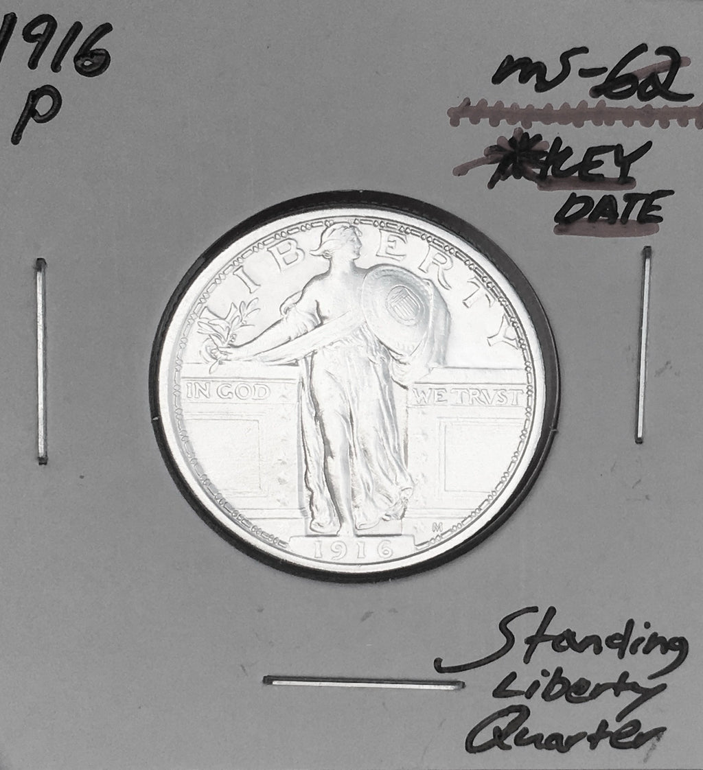 1916-P GEM BU+++! BRILLIANT UNCIRCULATED MONSTER! U.S. STANDING LIBERTY QUARTER. WOW!
