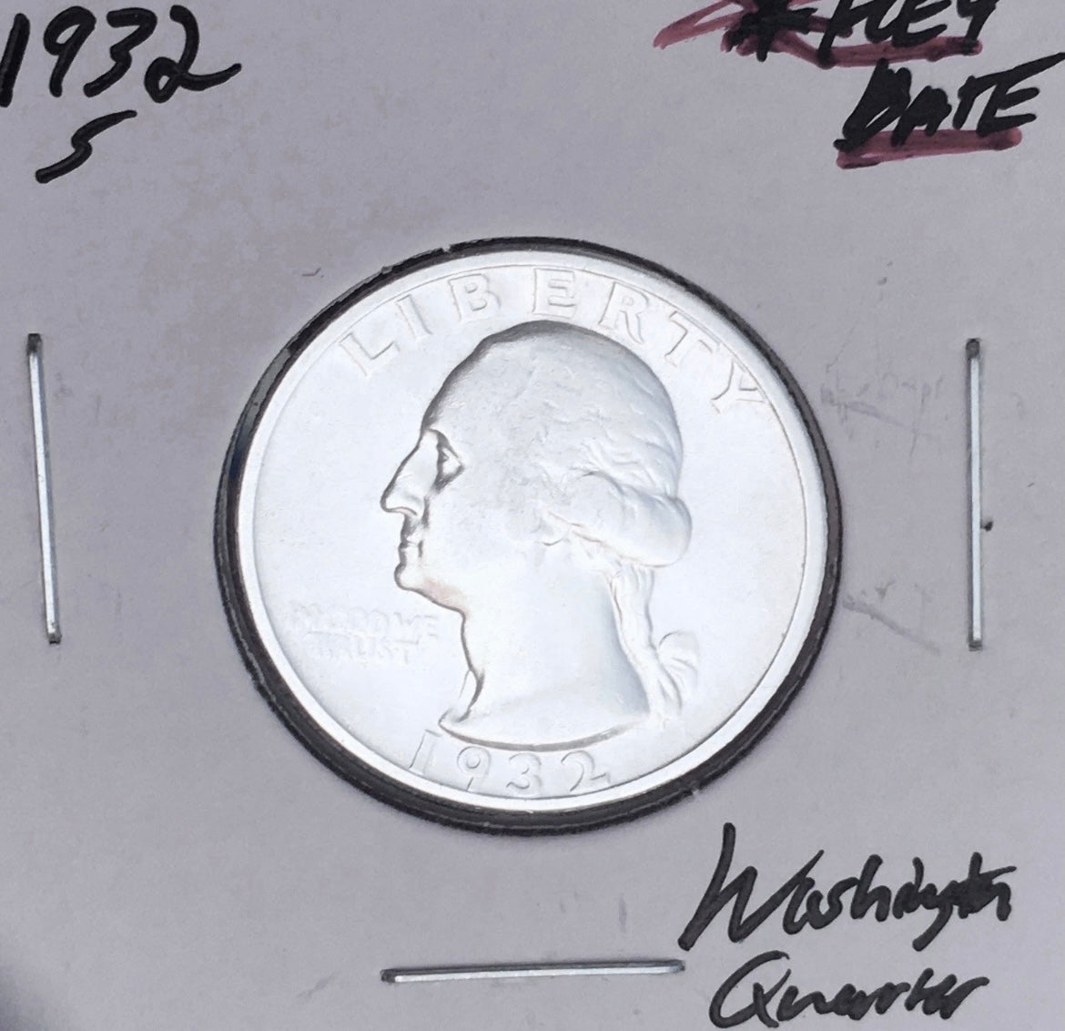 1932-S  SAN FRANCISCO MINT   KEY DATE!  U.S. WASHINGTON QUARTER.