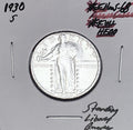 1930-S BRILLIANT UNCIRCULATED!  FULL HEAD! U.S. STANDING LIBERTY QUARTER. WOW!