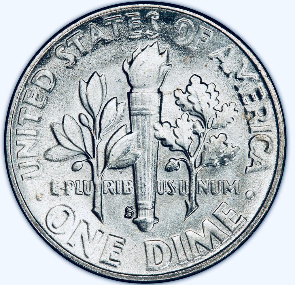 BRILLIANT UNCIRCULATED U.S. ROOSEVELT SILVER DIME